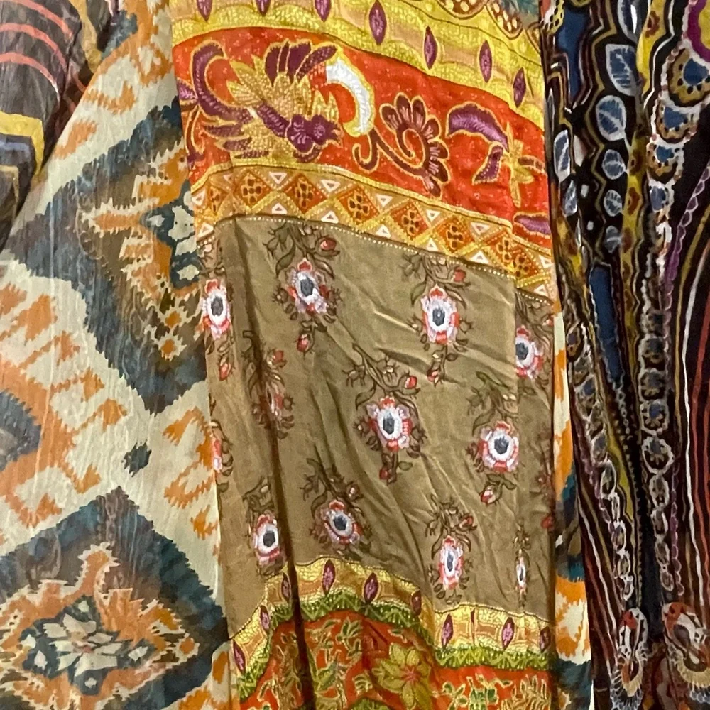 Anu by Natural boho patchwork skirt Size M